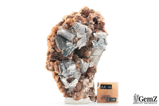 303g ! Arsénopyrite, Sidérite et Calcite, pièce de musée – Panasqueira, Portugal