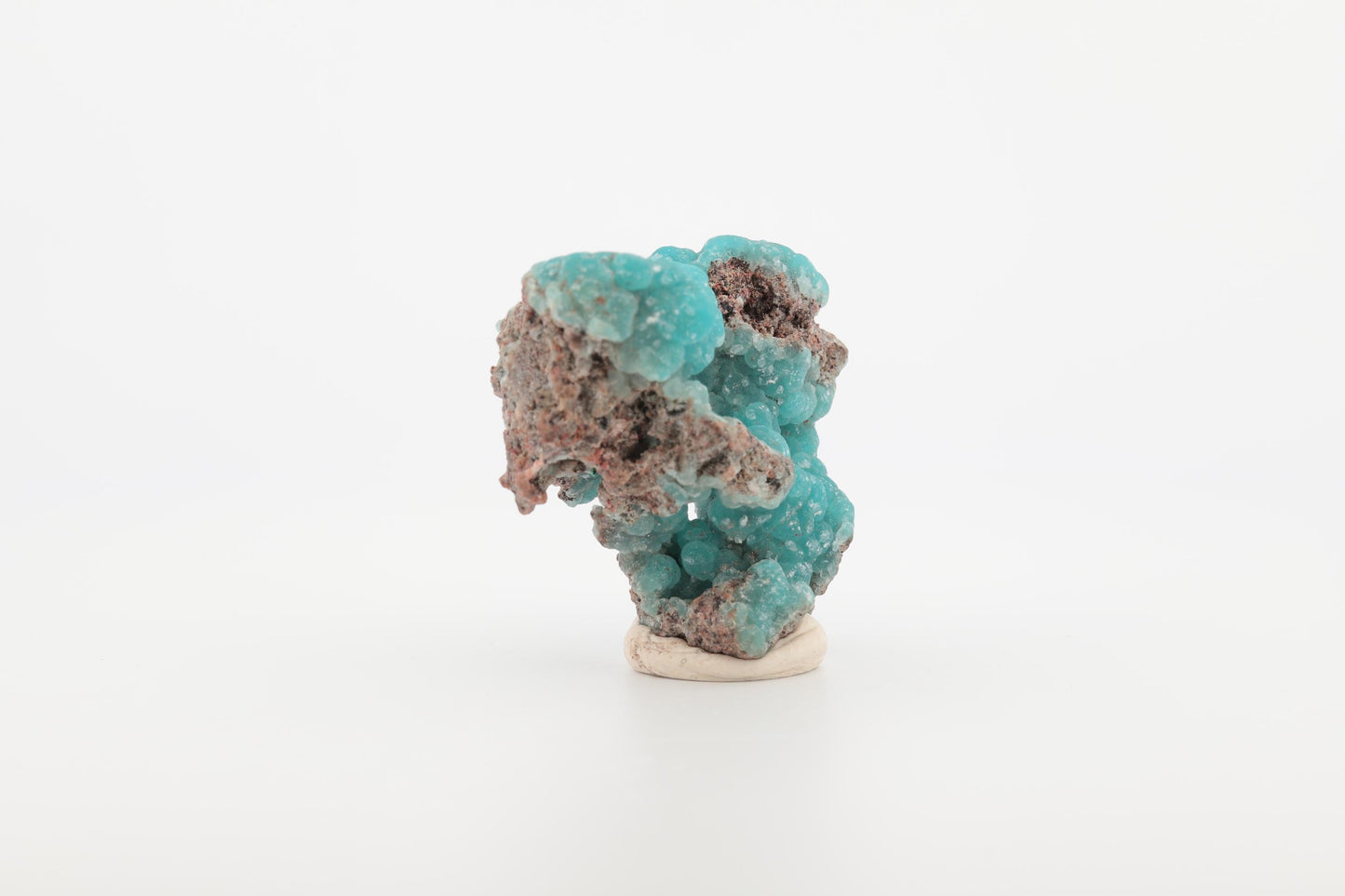 Hémimorphite naturelle du Congo – Cristaux botryoïdaux bleu turquoise, 20 g