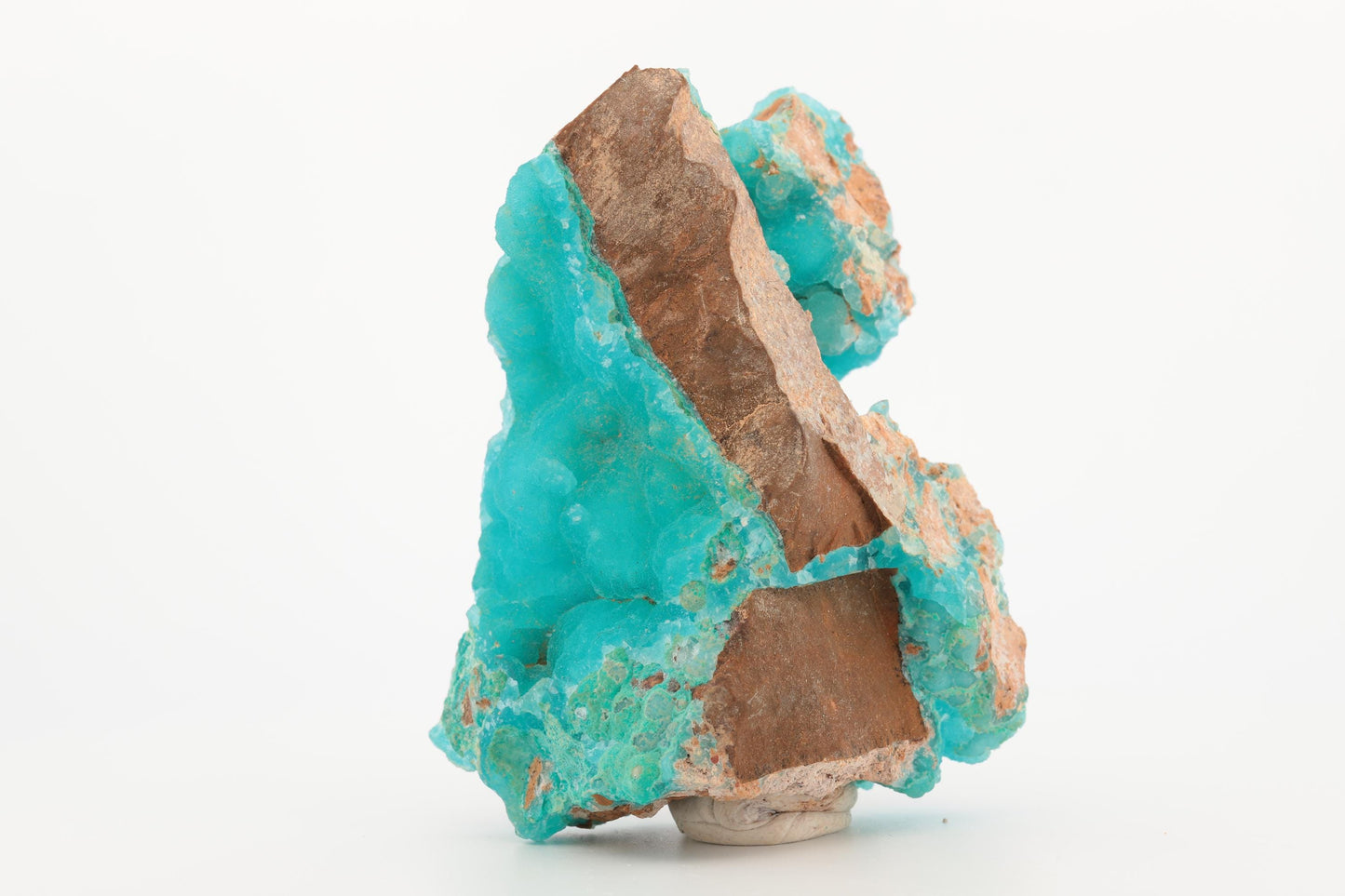 Hémimorphite naturelle du Congo – Couleur turquoise éclatante avec texture botryoïdale, 171,5 g