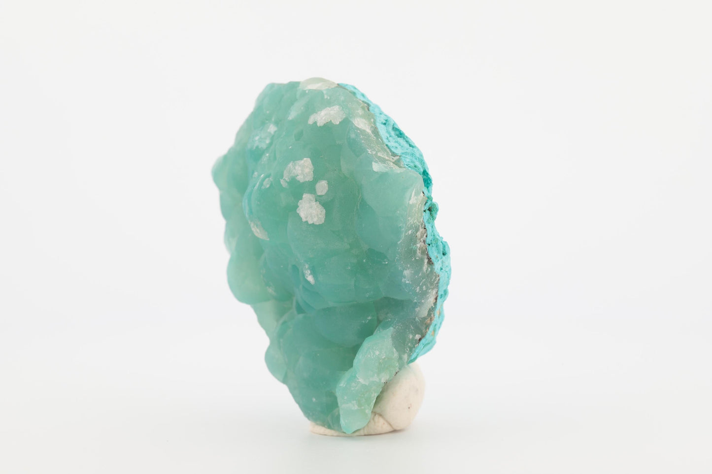 Superbe Smithsonite sur Chrysocolle et Malachite - Congo, 75g