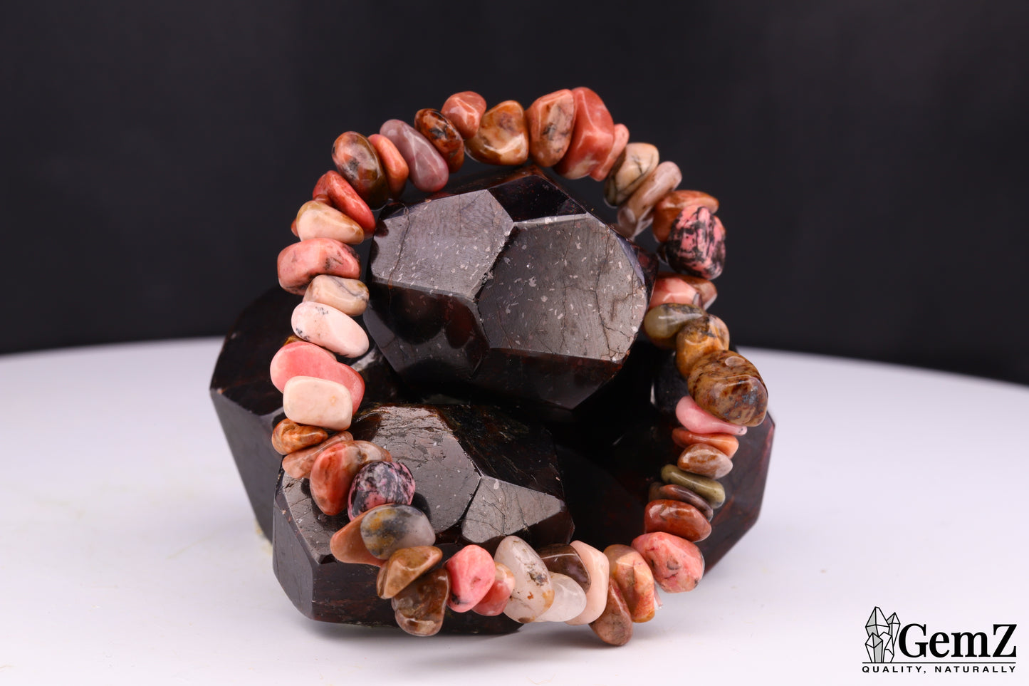 Bracelet Chips Rhodonite