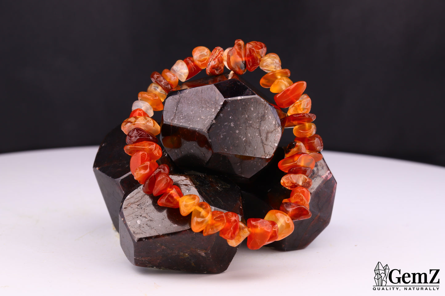 Bracelet Chips Cornaline