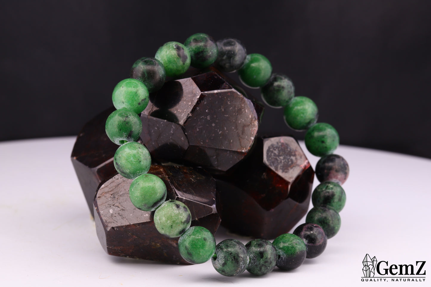 Bracelet Zoïsite-Rubis Créativité