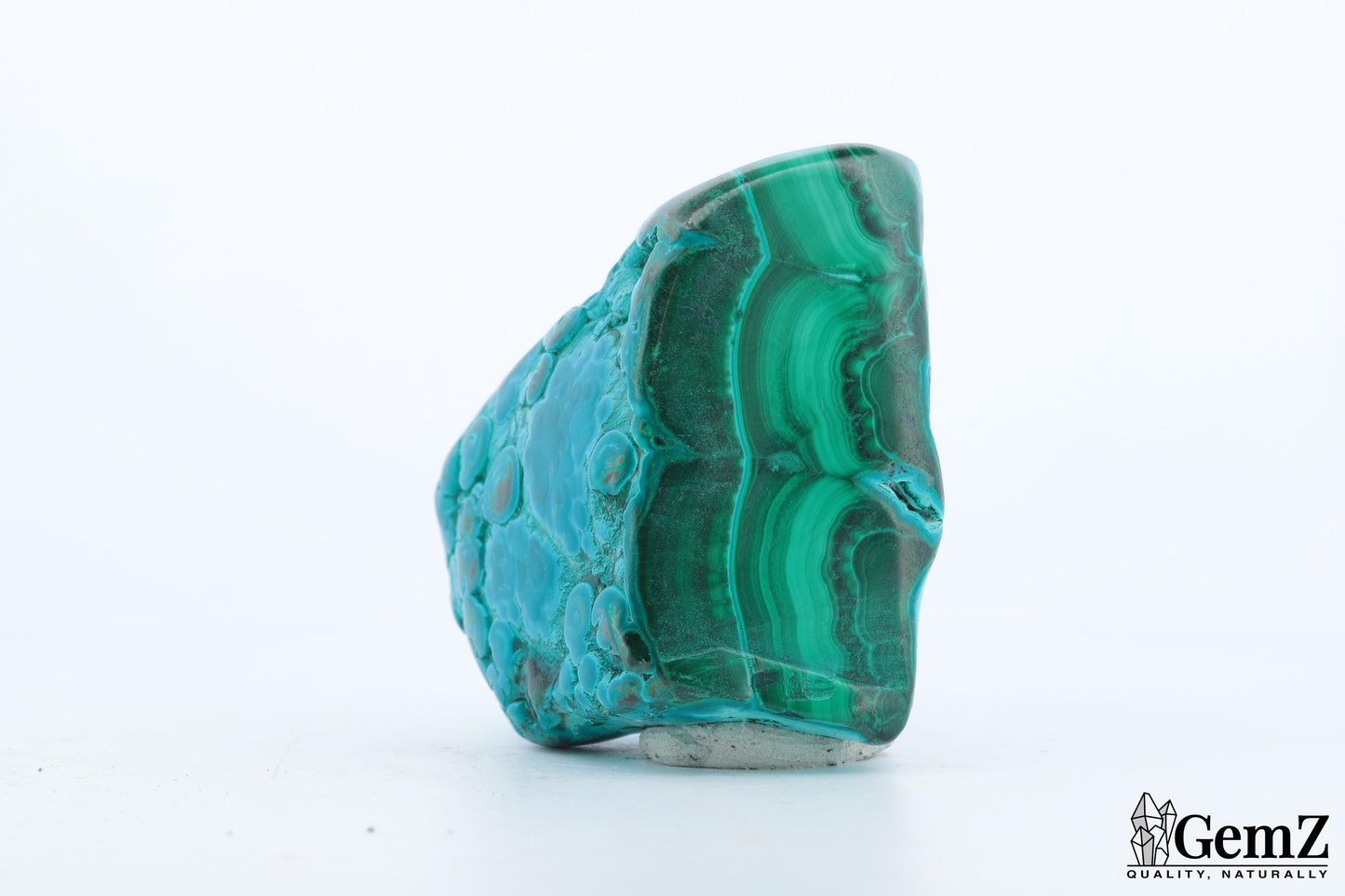 Chrysocolle-Malachite 95g, Éclat Vibrant et Motifs Organiques