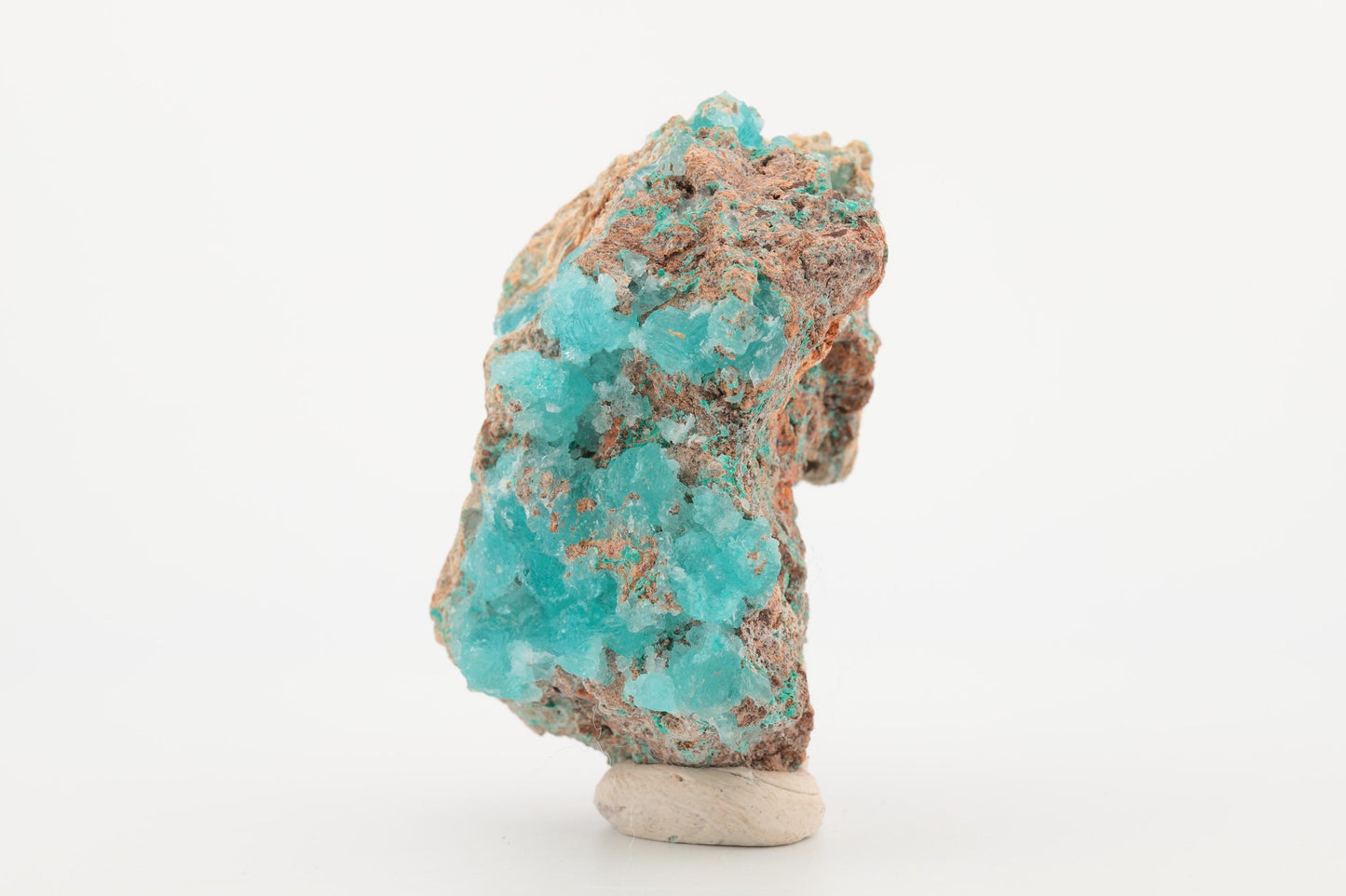 Hémimorphite naturelle du Congo – Bleu vibrante, Cristaux en formation, 71,8 g