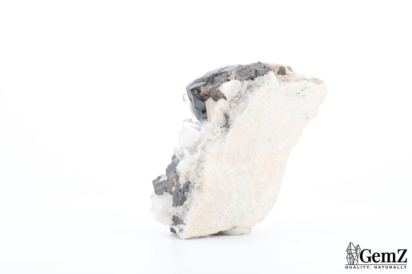 Rare Cassitérite brillante sur quartz cristallisé – 72g !