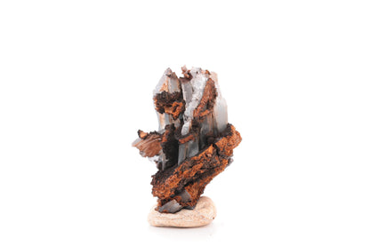 Baryte bleue sur goethite – Sidi Lhcen, Nador, Maroc – 43 g