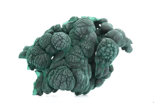 Malachite Fibreuse du Congo – Spécimen Botryoïdal Naturel de 219g