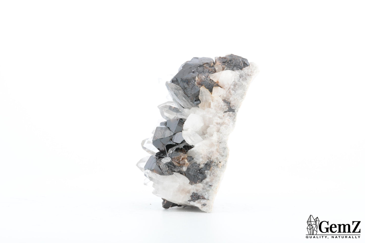 Rare Cassitérite brillante sur quartz cristallisé – 72g !