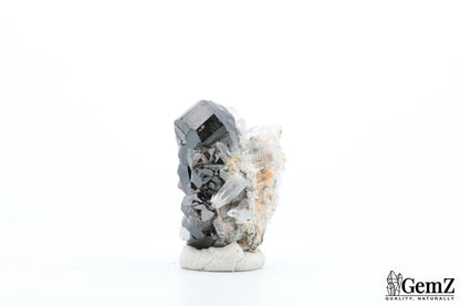 Rare Cassitérite cristallisée sur quartz – 30g
