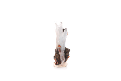 Baryte bleue sur Goéthite – Mine de Sidi Lhcen, Nador, Maroc, 11 g