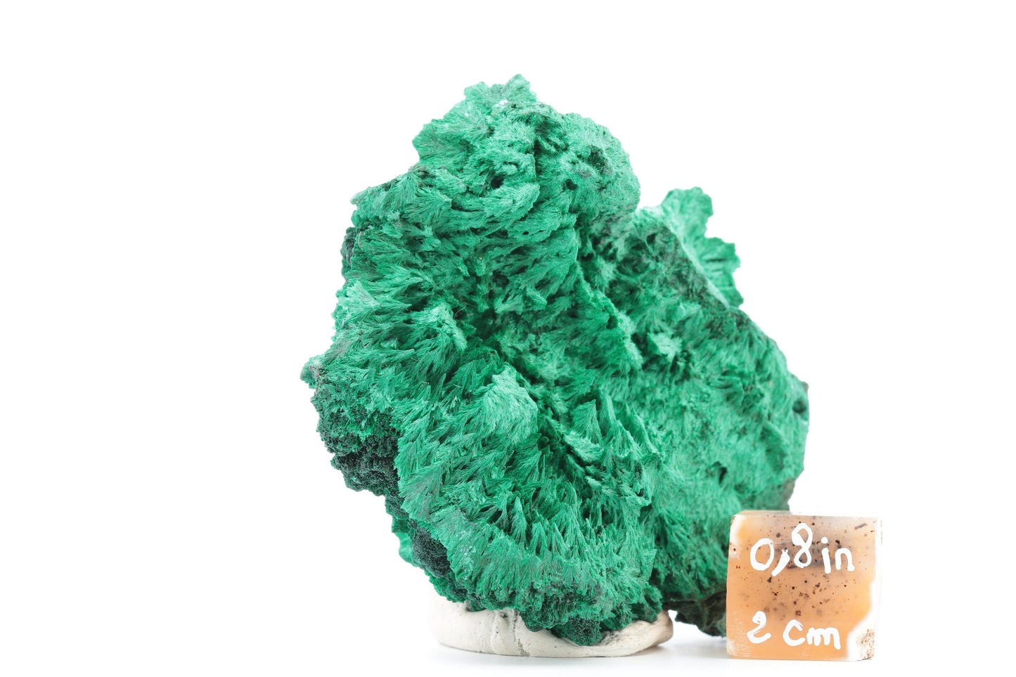Malachite fibreuse naturelle - 202g - Congo - Spécimen unique de collection