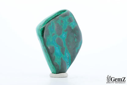 Chrysocolle-Malachite 119g, Éclat Vert Intense et Forme Unique