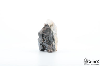 Rare ! Cassitérite brillante sur quartz – 51g !