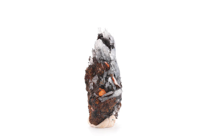 Baryte bleue sur goethite – Sidi Lhcen, Nador, Maroc – 42 g
