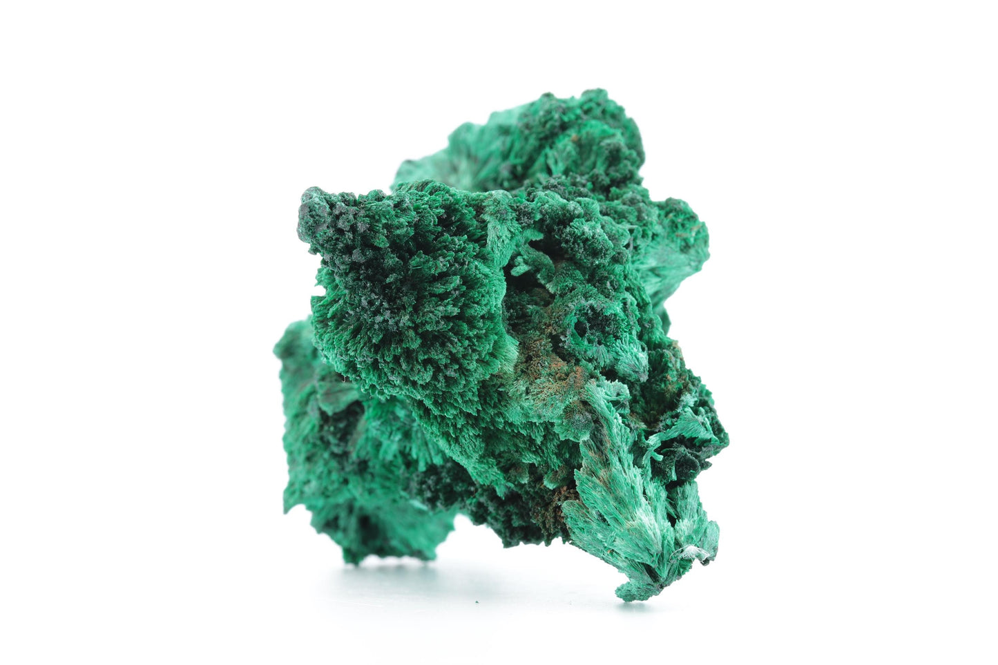 Malachite Fibreuse du Congo – Spécimen Naturel d'Exception de 140g