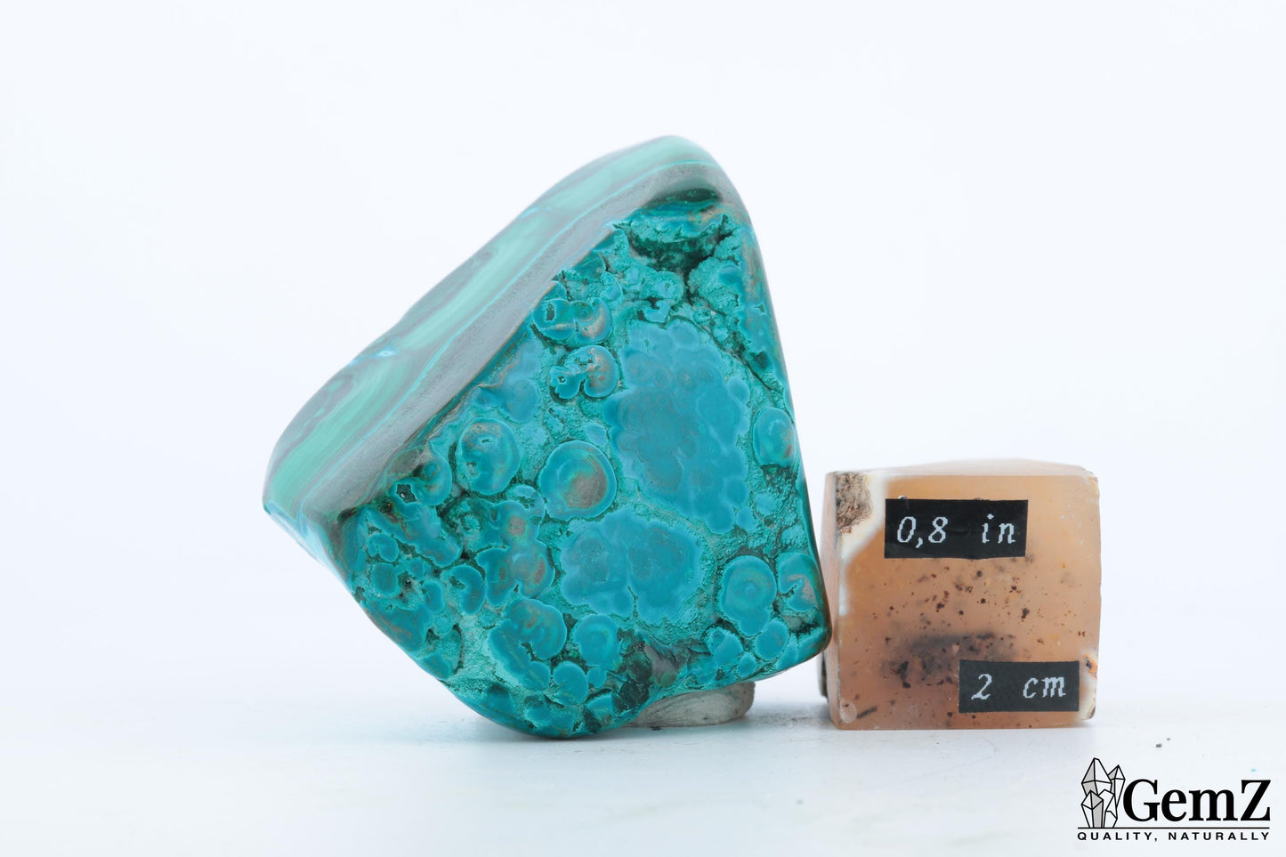 Chrysocolle-Malachite 95g, Éclat Vibrant et Motifs Organiques