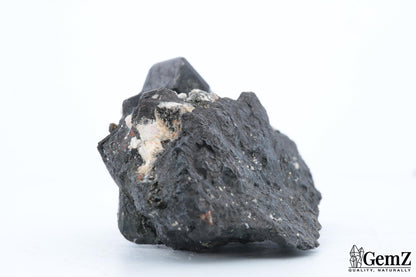 Mélanite et orthose sur gangue, 64g, Maroc
