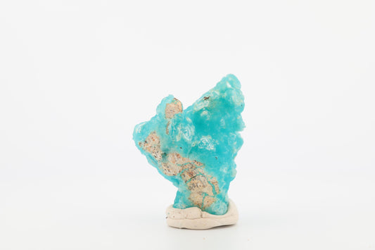 Hémimorphite naturelle du Congo – Bleu vif avec structure botryoïdale, 26 g