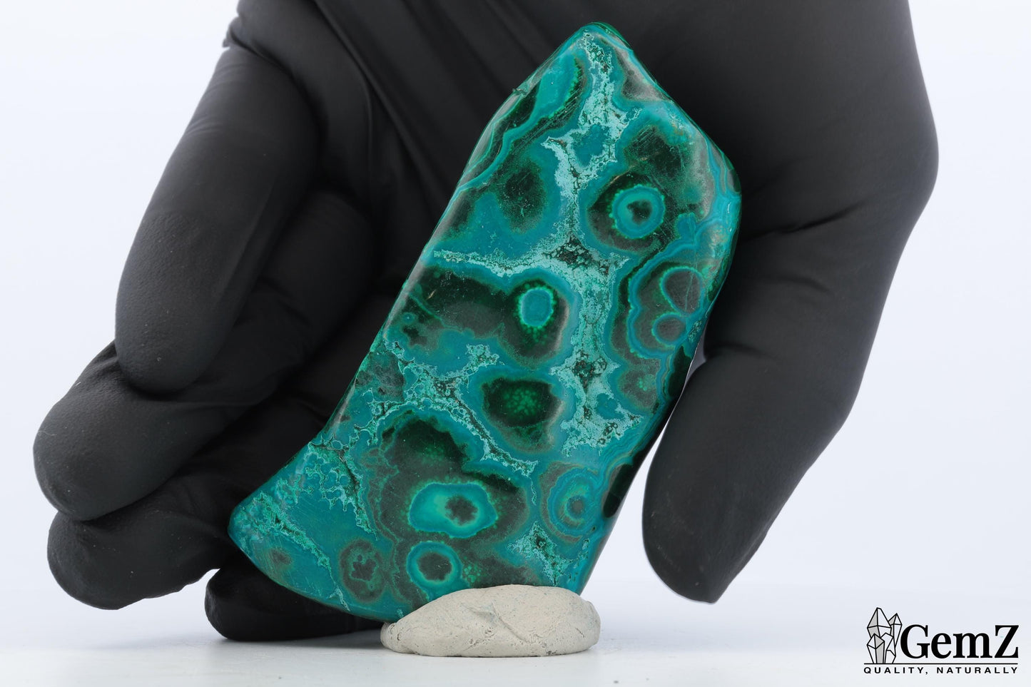Chrysocolle-Malachite Compacte, 105g, Teintes Vives et Profondes