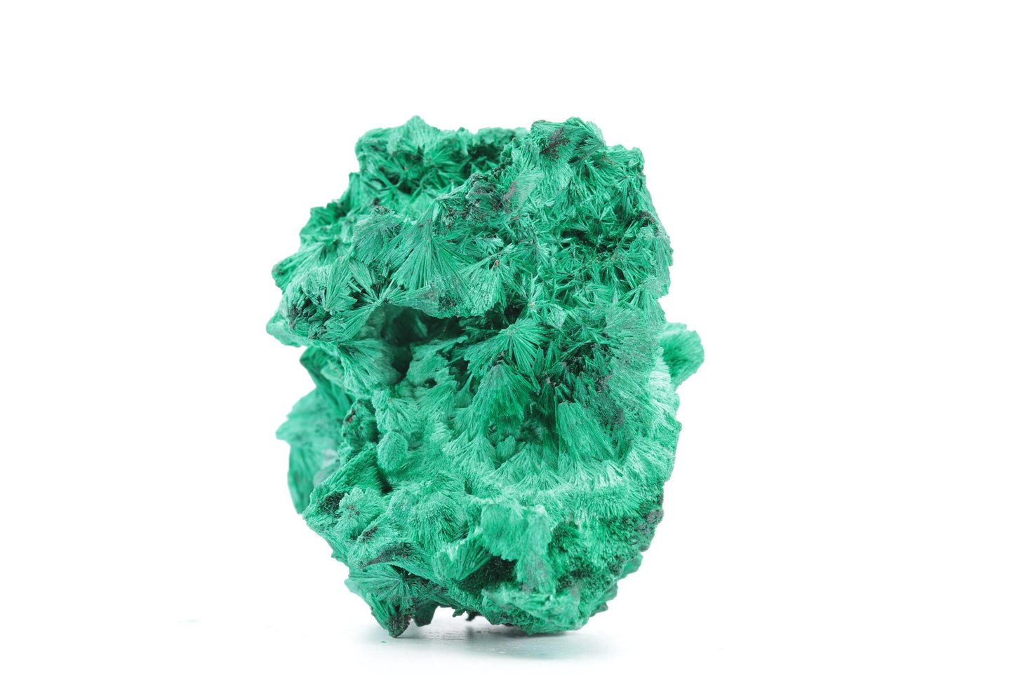 Malachite Fibreuse du Congo – Spécimen Naturel Élégant de 129g