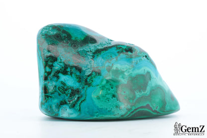 Petite Chrysocolle-Malachite 42g, Reflets Bleu Azur