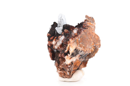 Baryte bleue sur goethite – Sidi Lhcen, Nador, Maroc – 74 g