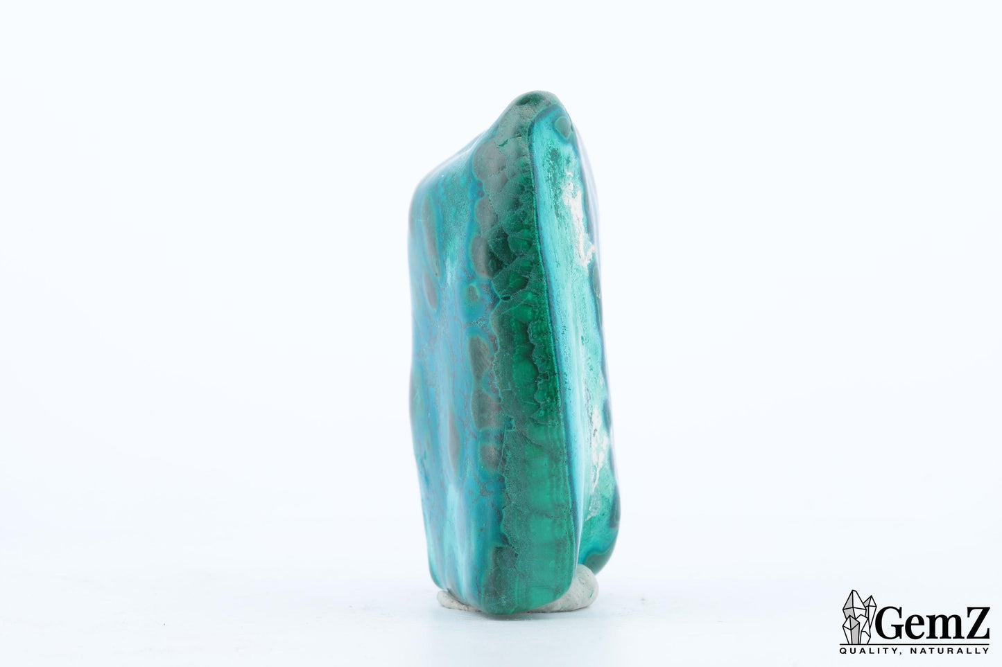 Chrysocolle-Malachite Compacte, 86g, Teintes Éclatantes et Motifs Naturels