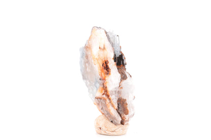 Baryte bleue sur Goéthite – Mine de Sidi Lhcen, Nador, Maroc, 60 g