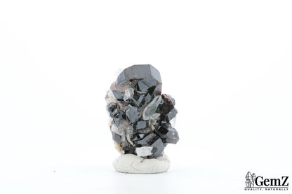 Rare Cassitérite cristallisée sur quartz – 30g