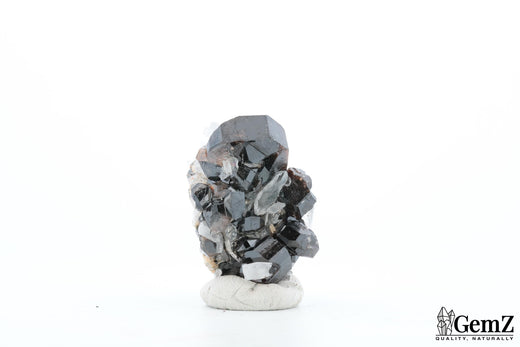 Rare Cassitérite cristallisée sur quartz – 30g