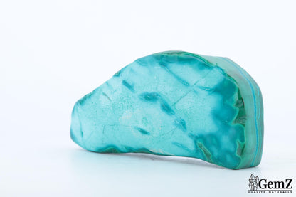 Chrysocolle-Malachite Polie, 109g, Motifs Hypnotiques et Teintes Vives