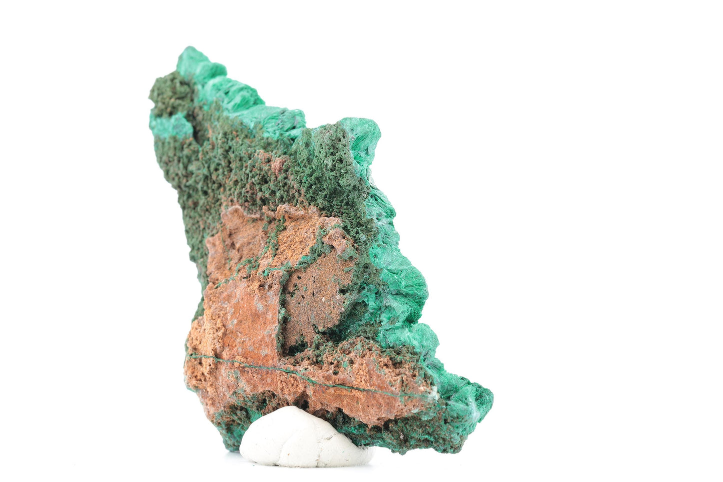 Malachite fibreuse naturelle - 158g - Congo - Spécimen unique de collection