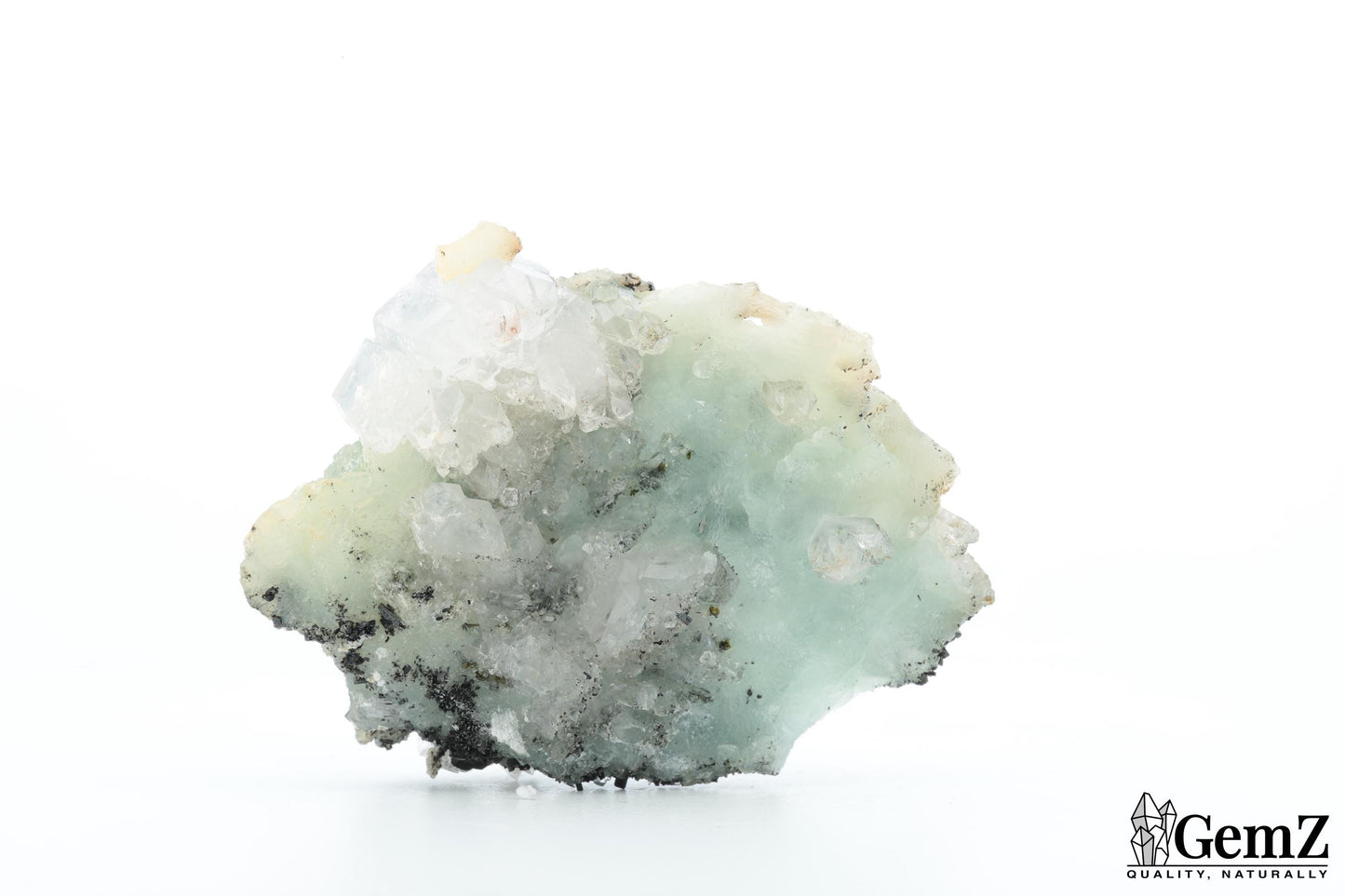 Babingtonite et phrénite sur cristal – Pièce élégante de 42g