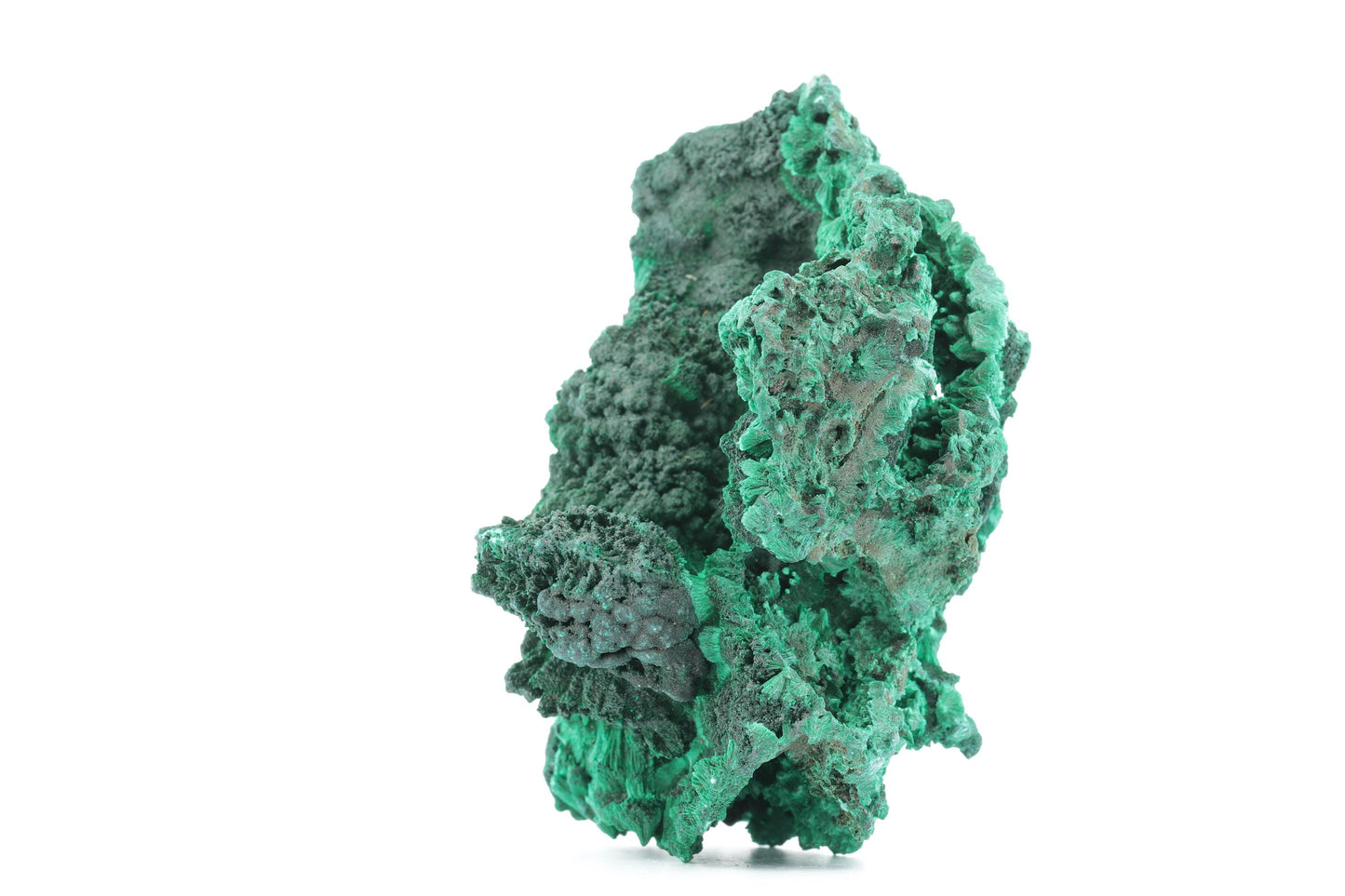 Malachite Fibreuse du Congo – Spécimen Naturel Brillant de 232g
