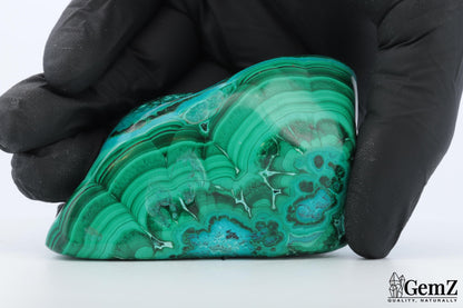 Petite Chrysocolle-Malachite 42g, Reflets Bleu Azur