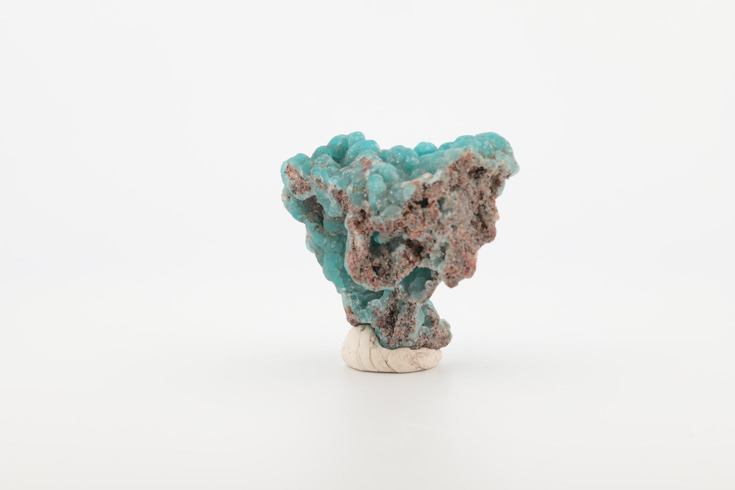 Hémimorphite naturelle du Congo – Cristaux botryoïdaux bleu turquoise, 20 g