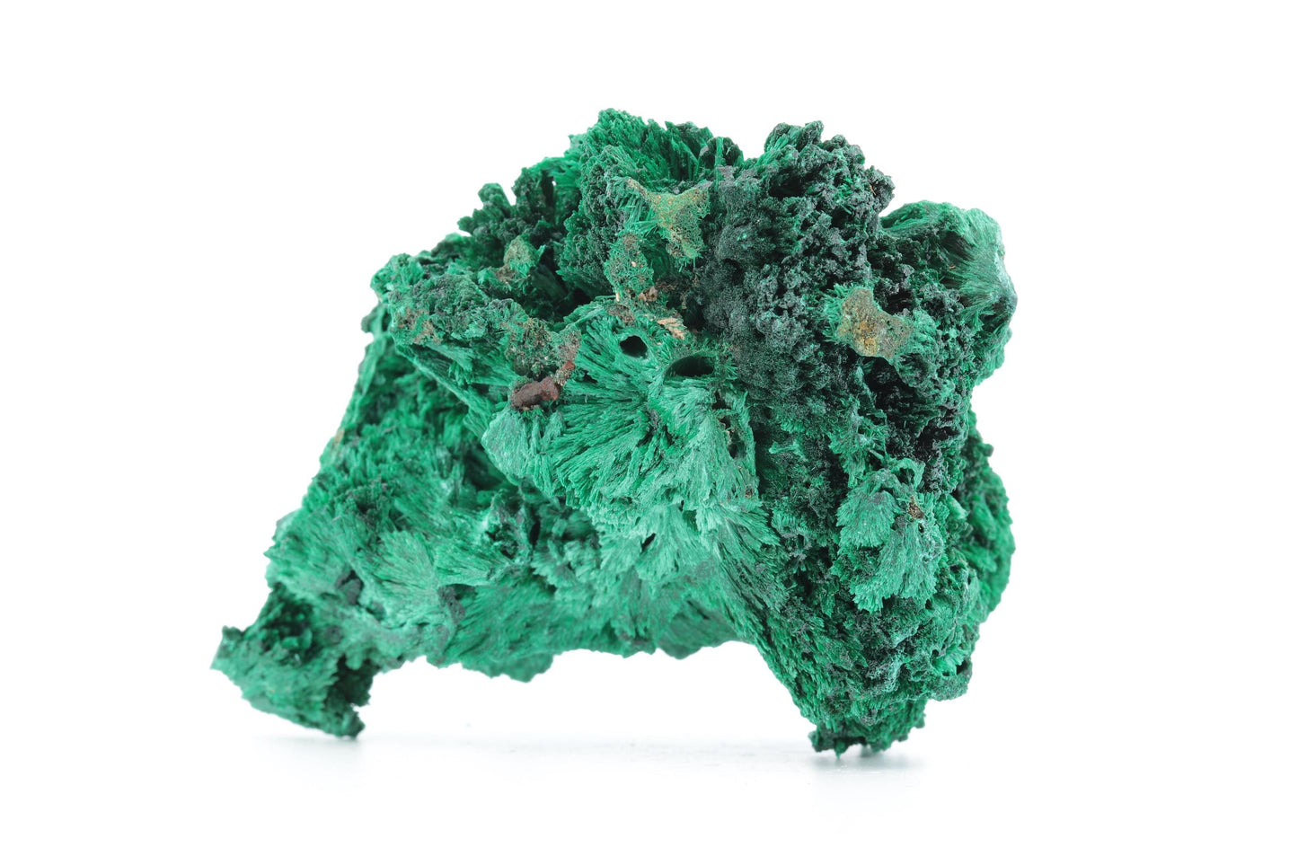 Malachite Fibreuse du Congo – Spécimen Naturel d'Exception de 140g