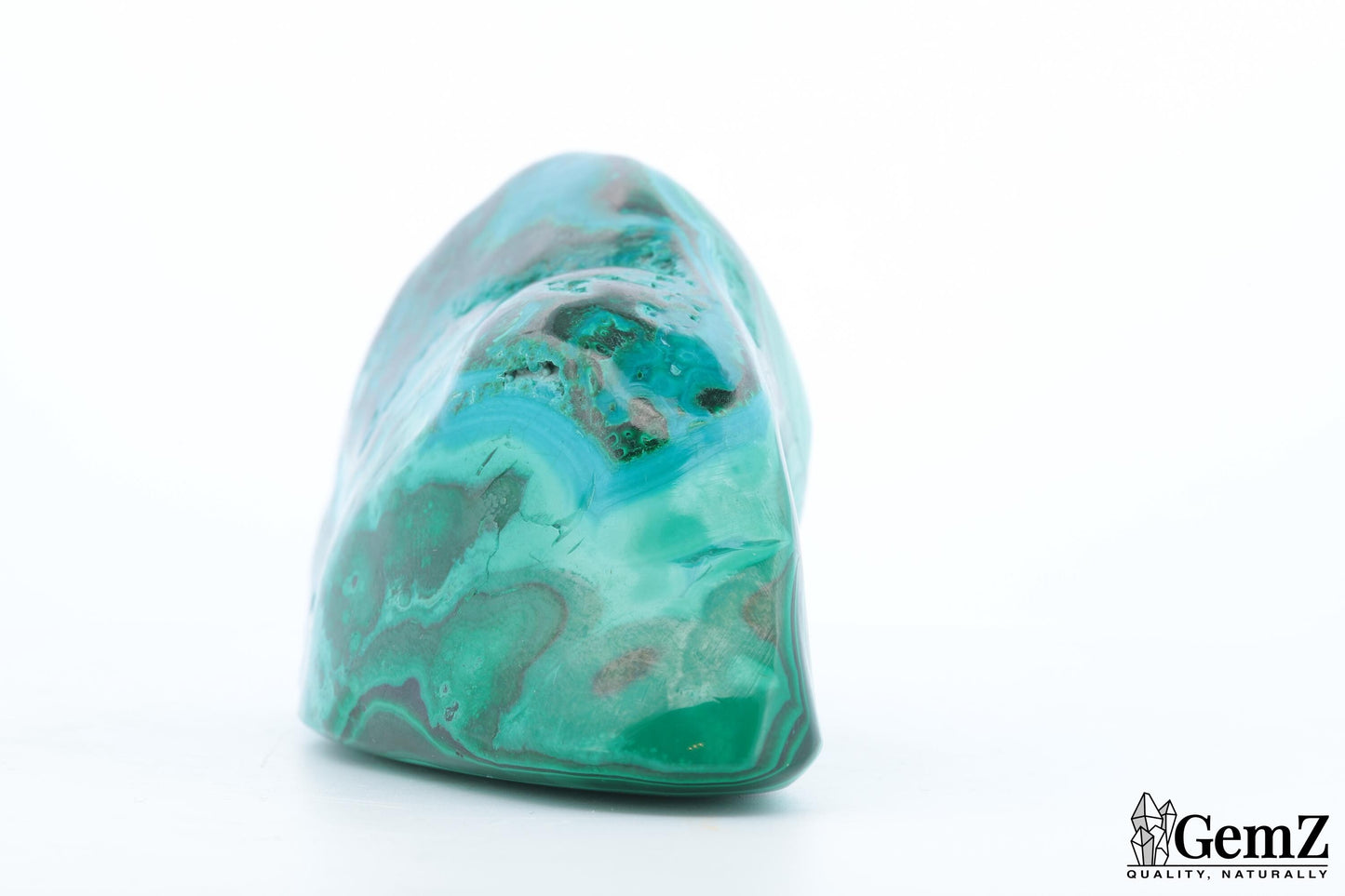 Petite Chrysocolle-Malachite 42g, Reflets Bleu Azur