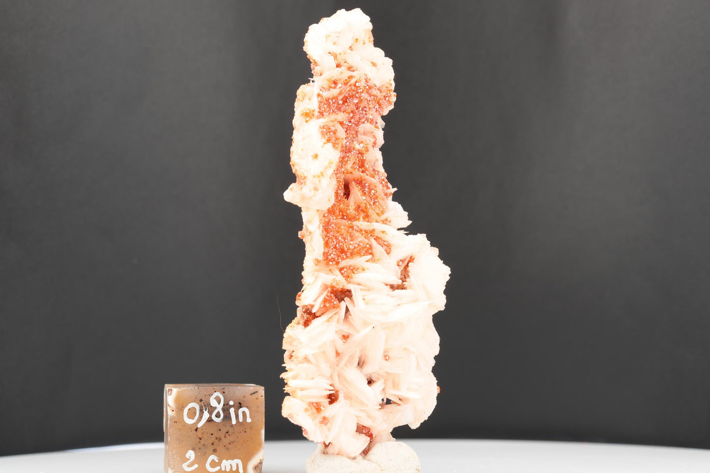 Vanadinite Sur Baryte – Mibladen, Maroc