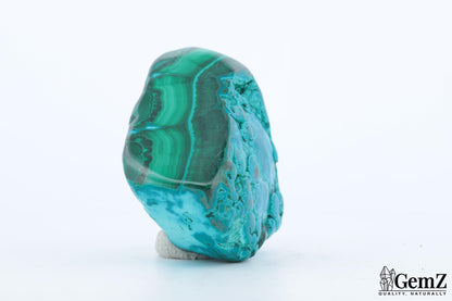 Chrysocolle-Malachite 95g, Éclat Vibrant et Motifs Organiques