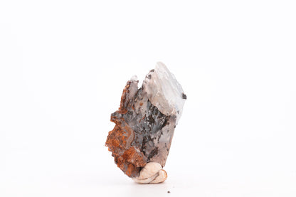 Baryte bleue sur Goéthite – Mine de Sidi Lhcen, Nador, Maroc, 19 g