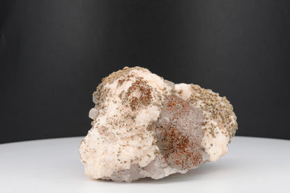 Fluorine naturelle en barytine avec pyrite – Pièce unique du Maroc