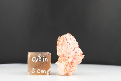 Vanadinite Sur Baryte – Mibladen, Maroc