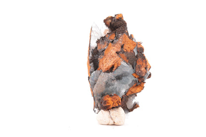 Baryte bleue sur Goéthite – Mine de Sidi Lhcen, Nador, Maroc, 55 g