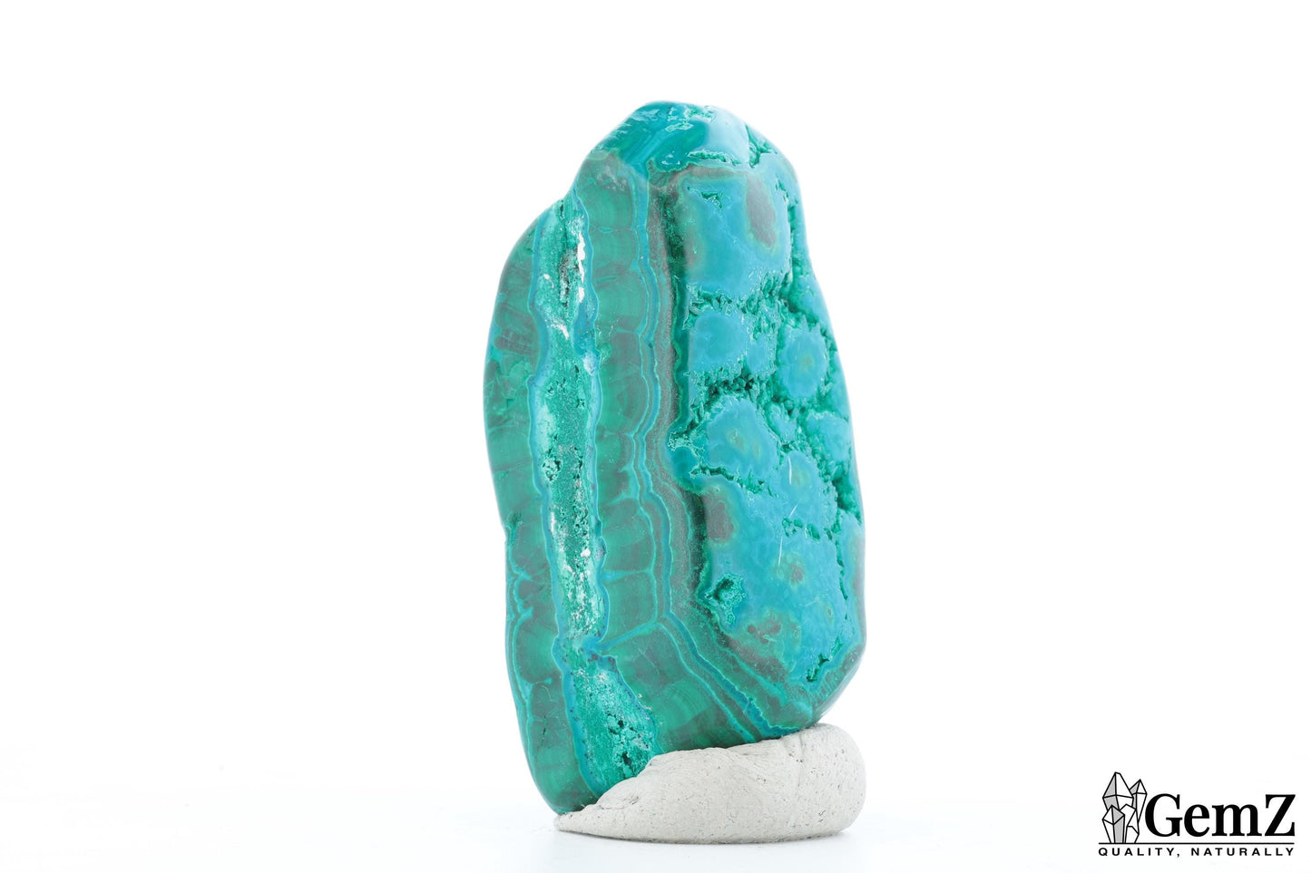 Chrysocolle-Malachite Compacte, 105g, Teintes Vives et Profondes