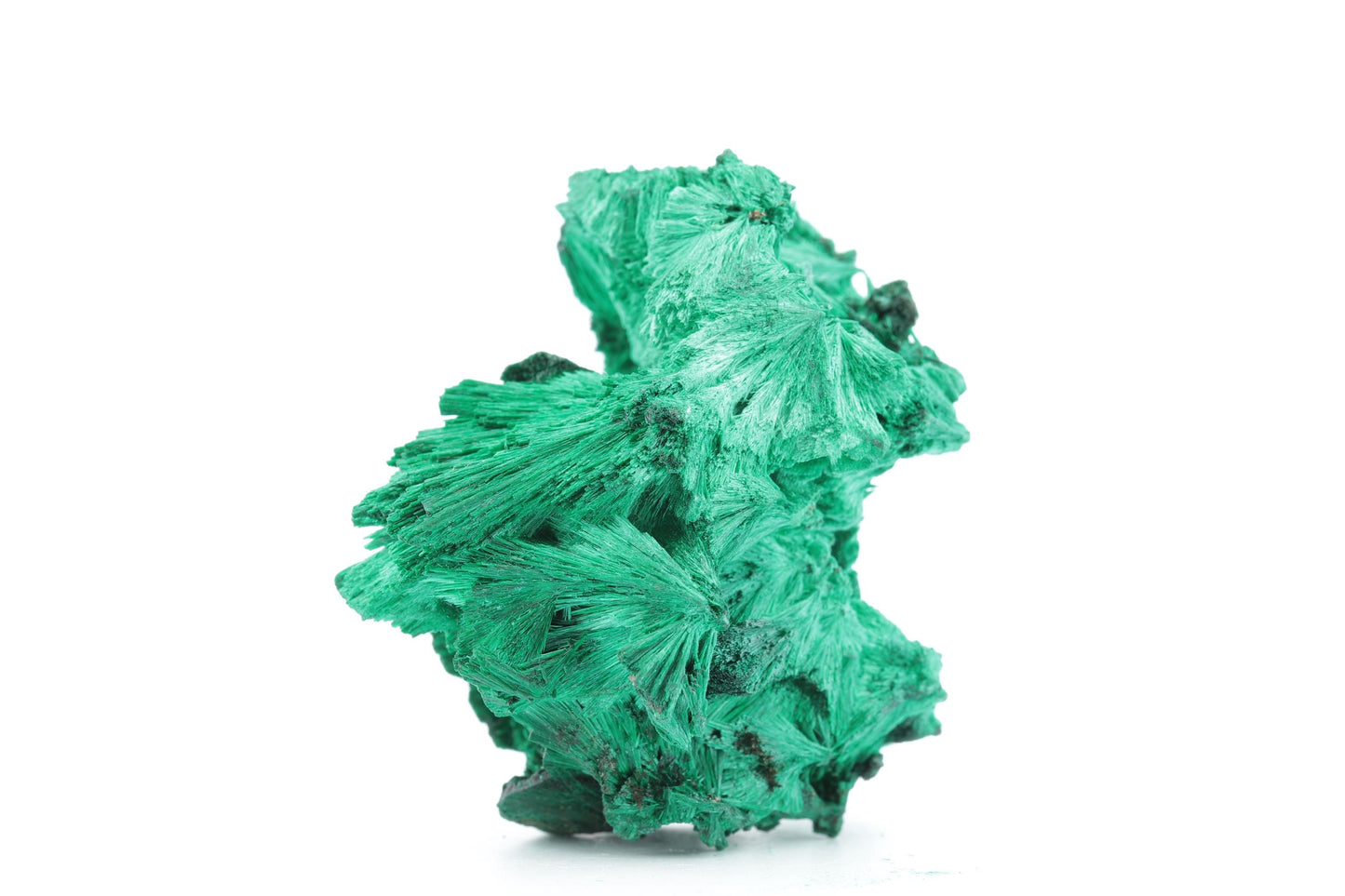 Malachite Fibreuse du Congo – Spécimen Naturel Élégant de 129g