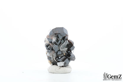 Rare Cassitérite cristallisée sur quartz – 30g