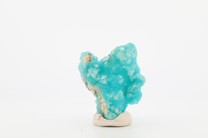 Hémimorphite naturelle du Congo – Bleu vif avec structure botryoïdale, 26 g