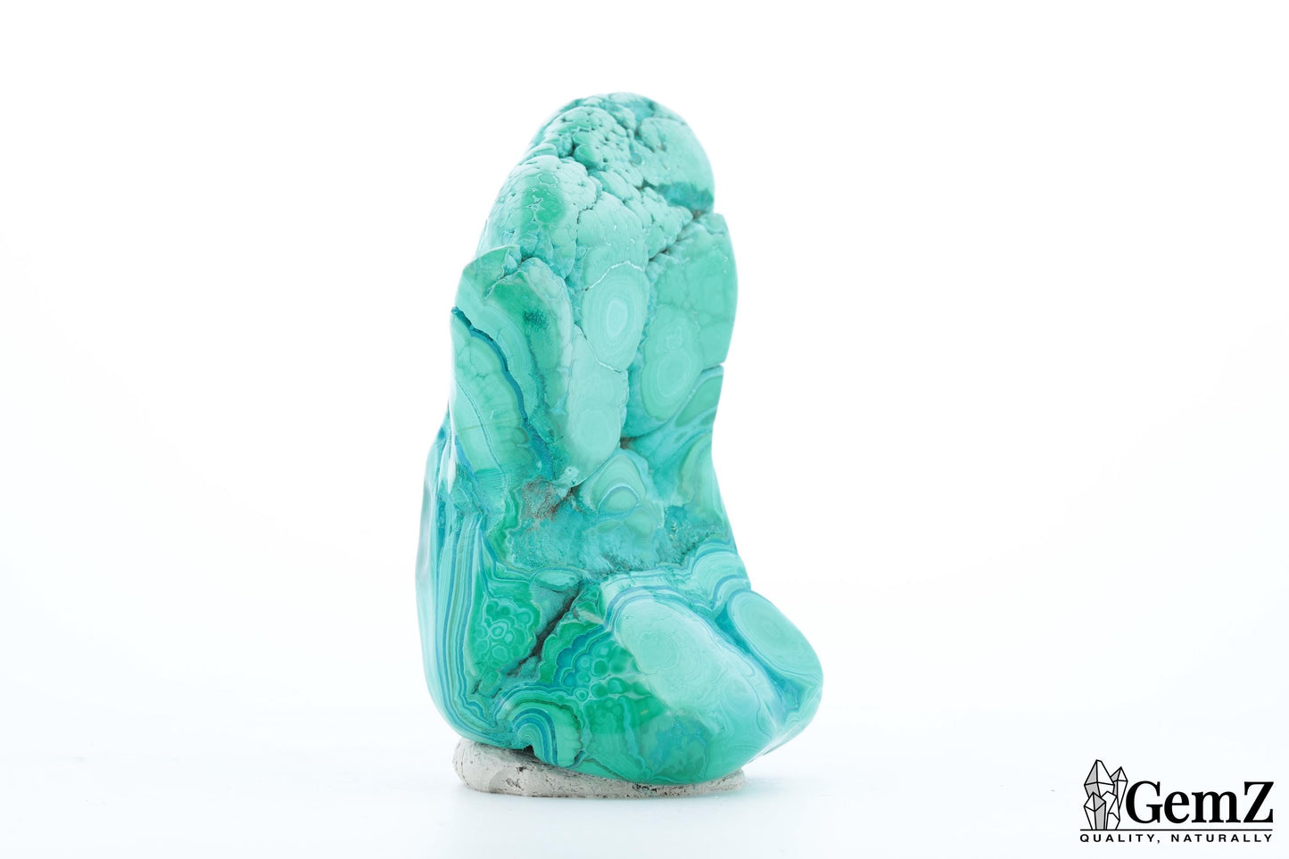 Chrysocolle-Malachite Élégante, 170g, Teintes Vives et Motifs Naturels